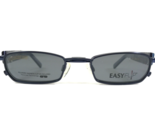 EasyFlip Niños Gafas Monturas MOD S2487 50 Azul Marino Bocina Con Clip Ons - $55.57