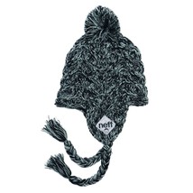 Neff Donna Nero Ashes Nappa Pom Ciondolare Berretto Knit Invernale Sci Nwt - £15.72 GBP