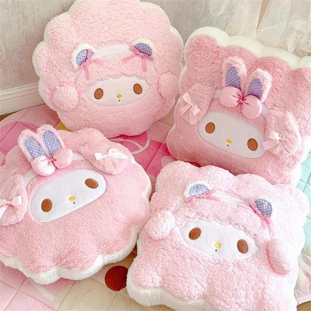 Sanrio My Melody My Sweet Piano Hello Kitty Round Square Plush Pillow Cute Carto - $25.62