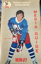 1976-77 World Hockey Association WHA Yearbook Media Guide Marc Tardiff Cover - £7.97 GBP