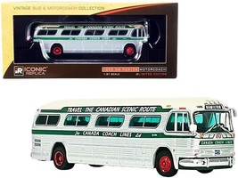 1959 GM PD4104 Motorcoach Bus &quot;Hamilton&quot; &quot;Canada Coach Lines&quot; Silver and Cream - £44.34 GBP