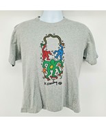 SPRZ NY Keith Haring T Shirt Size S Gray Art Snake Skateboard - £20.41 GBP