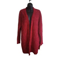 Maurice&#39;s Women&#39;s Large Red Long Knit Cardigan - $15.43