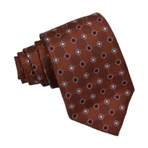 Jos A Bank Executive Collection Mens Necktie Tie Silk Geometric Brown Bl... - £15.71 GBP