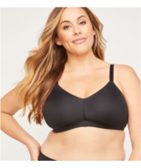 Catherines Size 52C &amp; 54C Full Coverage Black Bras Lot 2 Underwire/No Wire - $57.22 CAD