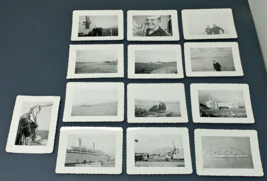 Vintage 1950s B&amp;W Lot  Photos Marine Naval Military Mediterranean Sailors Ships - £11.75 GBP