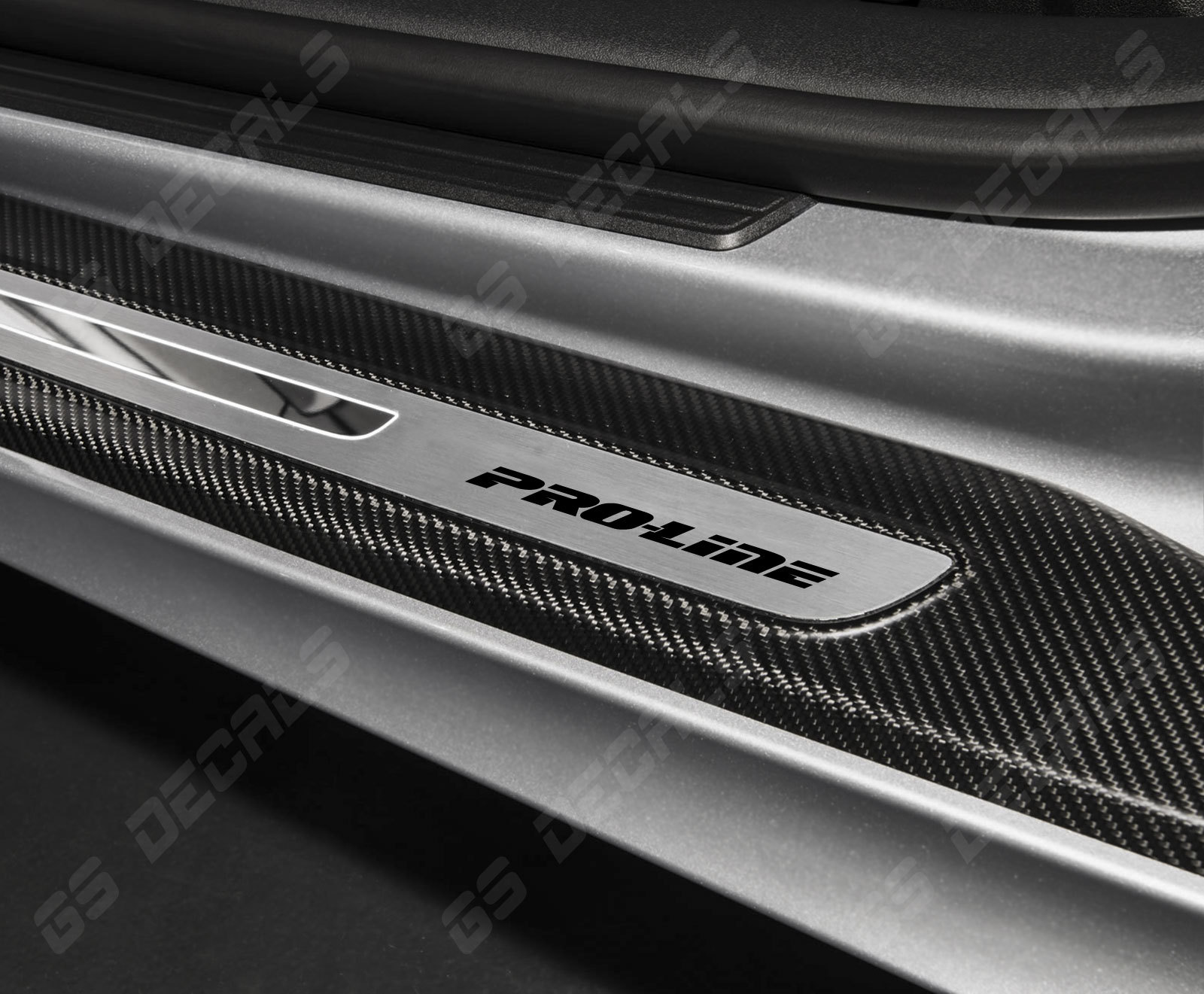 Pro-Line Logo Door Sill Decals Stickers Premium Quality 5 Colors Porsche VW Audi