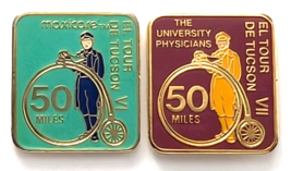 El Tour de Tucson 50 Miles Ride Pins Lot 2 Maxicare University Physician... - €17,00 EUR
