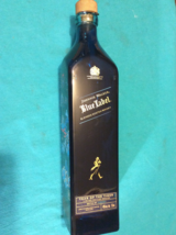 JOHNNIE WALKER BLUE LABEL WHISKEY EMPTY BOTTLE and CORK - YEAR OF THE TIGER - $176.60 CAD