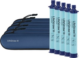 Lifestraw Blue Family Size Pack Of 5 Personal Water Filters In A Blue Carry Case - £129.86 GBP