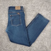 Mountain Khakis Jeans Men 36x32 Blue Denim Slim Fit Stretch Organic Cotton - £21.89 GBP