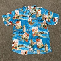 Vintage Avanti Hawaiian Silk Hawaii Aloha Shirt LG Hula Girls Beach Tropical - £63.72 GBP