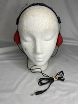 Vintage Muro RED SET HS2 Folding Adjustable Headphones TESTED &amp; WORKING - £19.73 GBP