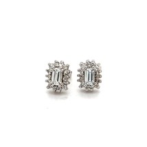 Natural Sapphire Diamond Stud Earrings 14k Gold 0.94 TCW Certified $2950 121267 - £1,265.38 GBP