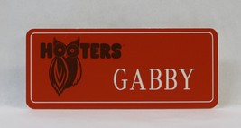 Hooters Restaurant Girls Gabby Orange Name Tag (Waitress Pin) - £11.82 GBP