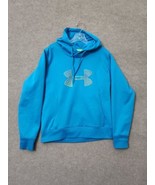 Under Armour Hoodie Womens Large Teal UA Storm Hooded Fleece Lined Semi ... - £19.36 GBP