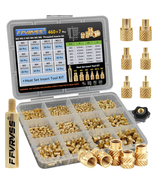 467Pcs M2-M6 Brass Threaded Inserts Kit w/ Heat Tool for 3D Print - $15.97