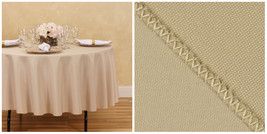 1 pc 90 in Round Polyester Tablecloths, Weddings &amp; Events - Beige - P01 - £35.82 GBP