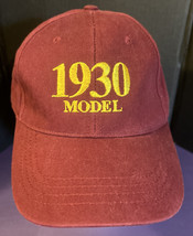 “1930 Model” Cobra Brand Maroon Baseball Cap Hat Adjustable - £11.18 GBP