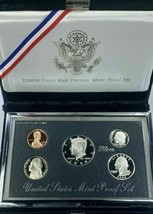 1998-S US Mint Premier Proof Silver Set BOX + COA - OMP Beautiful Coins ... - $59.39