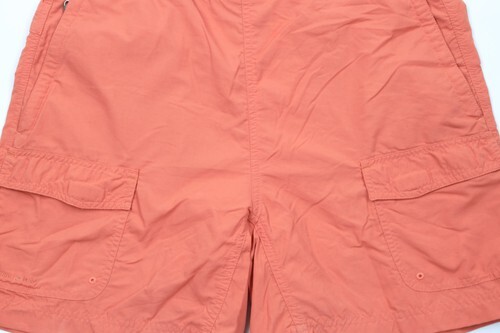 Vintage Columbia Womens Medium Spell Out Above Knee Trekking Cargo Shorts Salmon Item image 3