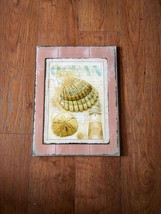 Scratch &amp; Dent Sea Dreams Glass Seashell Wall Hanging - £19.43 GBP