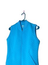 SLAZENGER GOLF Size XS Blue Quilted Vest Sleeveless - $13.98