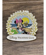 Disney Vacation Club Pin 2010 DVC Exclusive Minnie Mouse on the Beach KG JD - $181.73 MXN