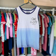 Hurley Boys Tank Top Size Small Blue Colorblock Pocket Graphic EUC Summer - $15.84