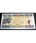 Banque Centrale de la Repubique de GuineeCent Francs 100 Francs UNC 1 ma... - $0.98