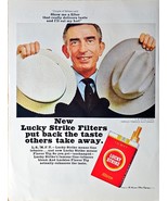 Lucky Strike Cigarettes Tobacco Filter Flavor Hats -1965 Vintage Print Ad - €7,55 EUR