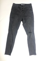 Old Navy Rockstar Black Jeans Super Skinny High Rise Secret Slim Pockets Size 6 - £18.37 GBP