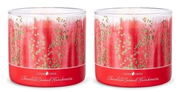 Goose Creek Chocolate Covered Strawberries Scented  3 Wick Candle 14.5 oz x2 - £29.02 GBP