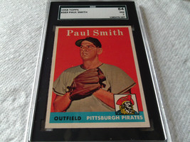 1958 Topps # 269 Paul Smith Sgc 84 Pirates Baseball !! - £47.17 GBP