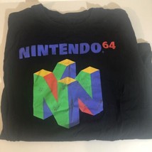 Nintendo 64 T Shirt L Black SH2 - $7.91