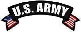 11&quot; Army Rocker Embroidered Flag Military Jacket Patch - £27.88 GBP