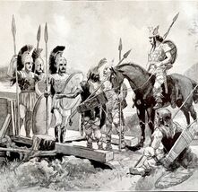 Europe Against Asia Persian 1913 Military Plate Print 2 Page History DWAA14 - $733.58 MXN