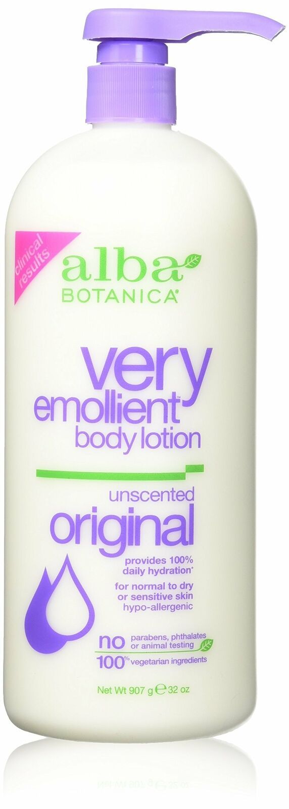 Primary image for NEW Alba Botanica Very Emollient Body Lotion Original Unscented - 32 Oz