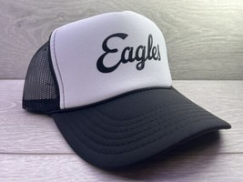 New Philadelphia Eagles Sports White Black Hat 5 Panel High Trucker Snapback - £16.40 GBP