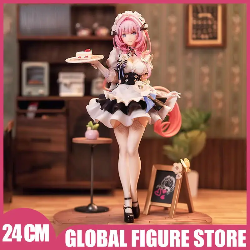 24cm Honkai Impact Elysia Figure The Law of The Origin Maid Outfit Anime Figure - £35.13 GBP+