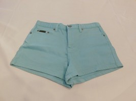 Calvin Klein Jeans Junior&#39;s Women&#39;s Short Shorts Size 7 shorts Aqua denim GUC - £16.45 GBP