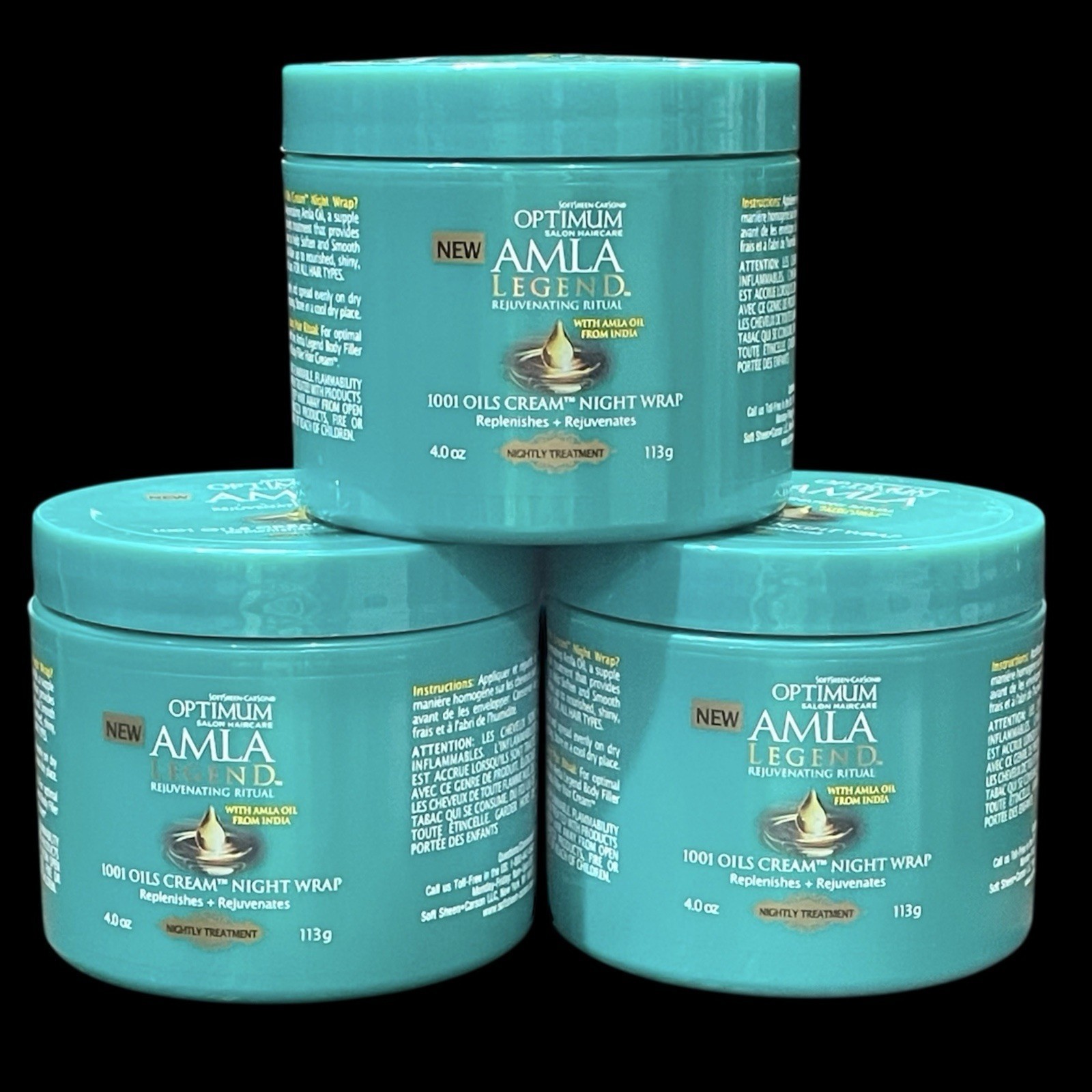 RARE SoftSheen Carson Optimum Amla Legend 1001 Oil Cream Night Wrap Lot ... - $74.20