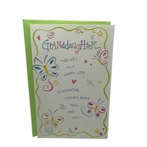 American Greetings Forget Me Not Happy Birthday Granddaughter Greeting Card - £3.86 GBP