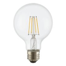 TCP’s FG25D4050E26SCL95 40w Equivalent G25 Warm white dimmable led light bulb - $11.99
