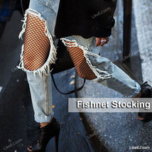 Trendy Fashion Fishnet Pantyhose One Size Fits Most Stocking Black - £3.98 GBP