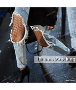 Trendy Fashion Fishnet Pantyhose One Size Fits Most Stocking Black - £3.92 GBP