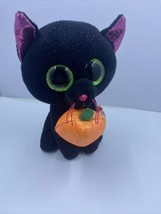 2018 Ty POTION Halloween Black Cat Beanie Boo 6” NEW - £6.69 GBP