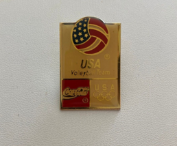 USA Volleyball Team Coca Cola Olympics Pin - £11.59 GBP