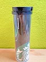 2011 Starbucks Black 20 oz Acrylic Travel Tumbler Coffee Mug Cup with Sl... - $566.79 MXN