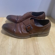 Men&#39;s Stacy Adams Monk Buckle Strap Shoes 21303-221 Size 10.5M Brown Mem... - $673.64 MXN